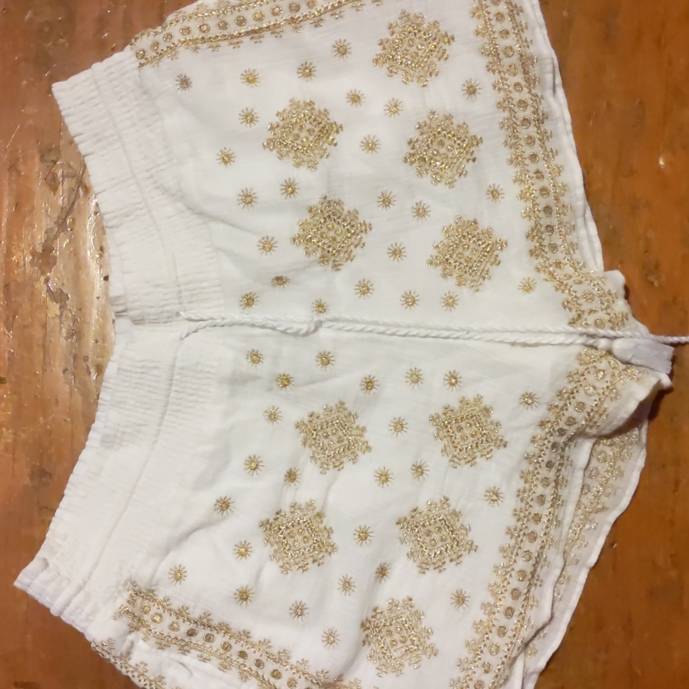 J. Crew embroidered shorts